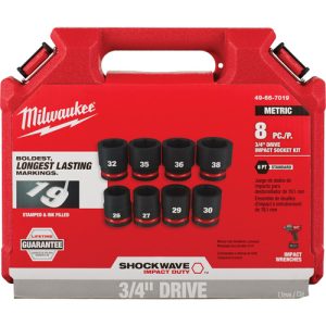 Cubos 3/4 8 unid MILWAUKEE - 49-66-7019