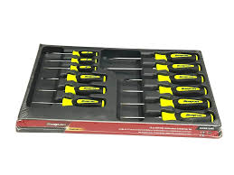 Juego de desatornilladores alta visibilidad 12pz SNAP-ON  -  SGDXW120BH