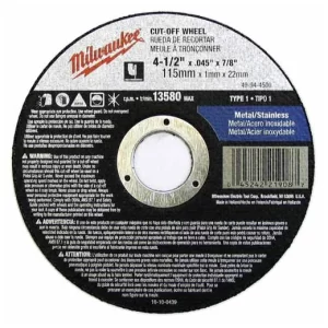 Disco de 4 1/2 corte metal MILWAUKEE  -  49-94-4500