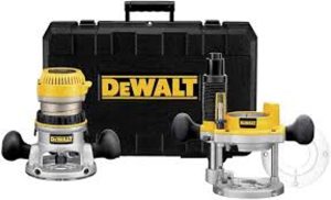 Kit de Router con camisa fija y camisa de inmersion 2.25 caballos de fuerza 1/4 y 1/2 Dewalt  -  DW618PK