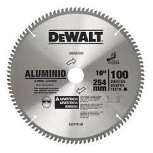 Disco para Aluminio 10 pulgadas 100 dientes Dewalt  -  DWA03220
