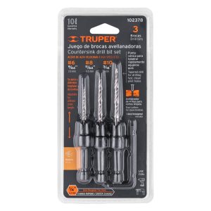 Brocas avellanadoras paquete de 3 Truper - 102378