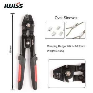 Crimpadora para cuerda metalica IWISS