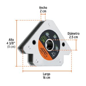 Escuadra magnetica de 4 pulgadas 50kg Truper  -  102861