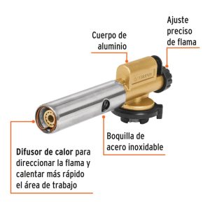 Soplete de Gas 1/4 de vuelta Truper  -  11987
