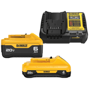 Kit de baterias de alto desempeño de 4ah y 6ah + cargador Dewalt  -  DCB2460C