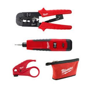 Crimpadora y pelacables utp y ponchadora de impacto Milwaukee - 48-22-8101