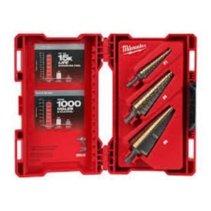 Kit de 3 Brocas Escalonadas de cobalto (#1 #4 y #9) MILWAUKEE  -  48-89-9291