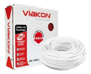Cable Viakon calibre 12 Blanco