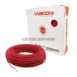 Cable Viakon calibre 12 Rojo