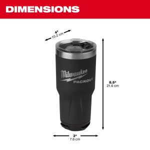 Packout Vaso Termico 30oz Negro MILWAUKEE - 48-22-8393B