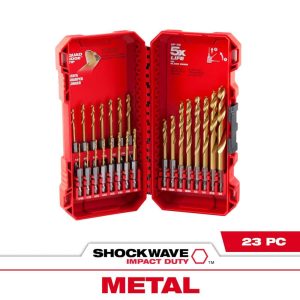 Brocas de Titanio 23pz MILWAUKEE - 48-89-4631